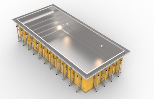 Bauweise der Einstückpools - AQA Steel