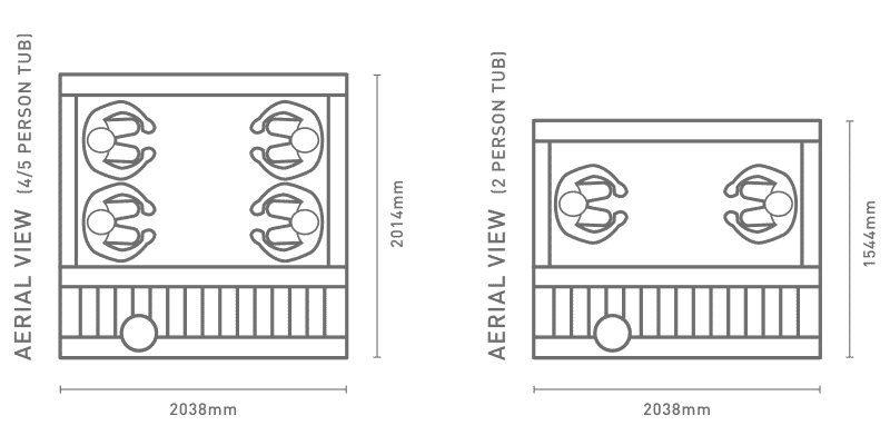 Hot Tub Aerial View - AQA Steel