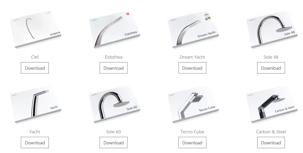 Inox Katalog für Duschen - AQA Steel