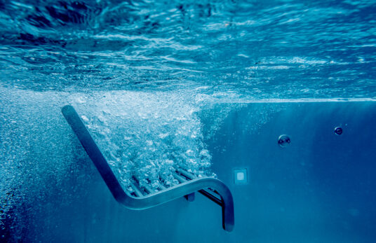 Sitzbank für Edelstahlpools - AQA Steel