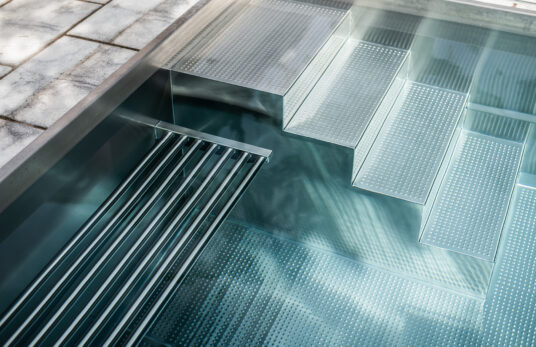 Sitzbank für Edelstahlpools - AQA Steel