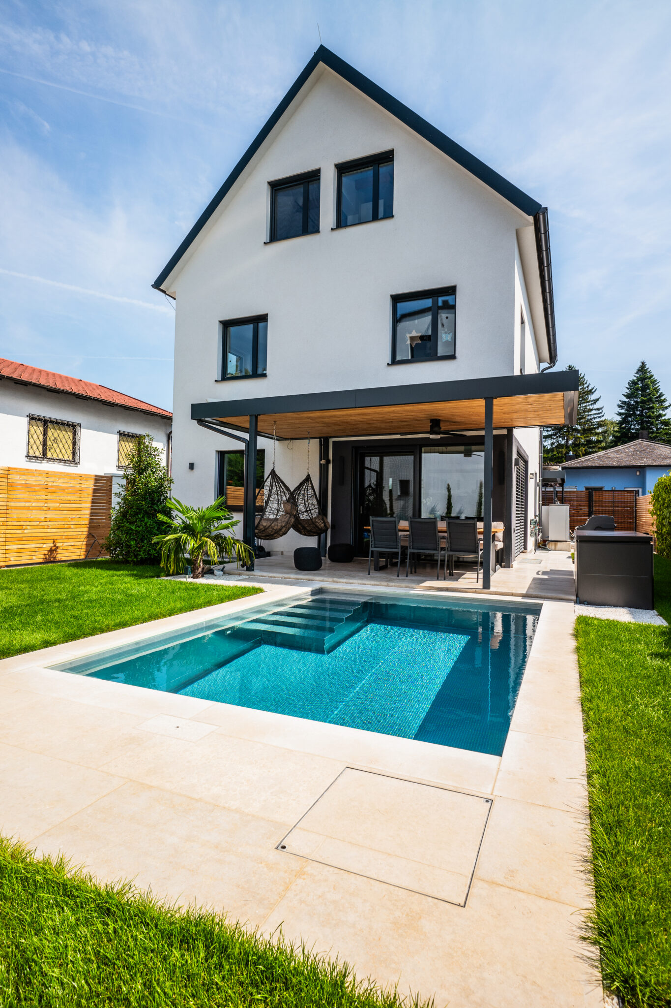 Edelstahl Pool Komplettset: FAMILIE