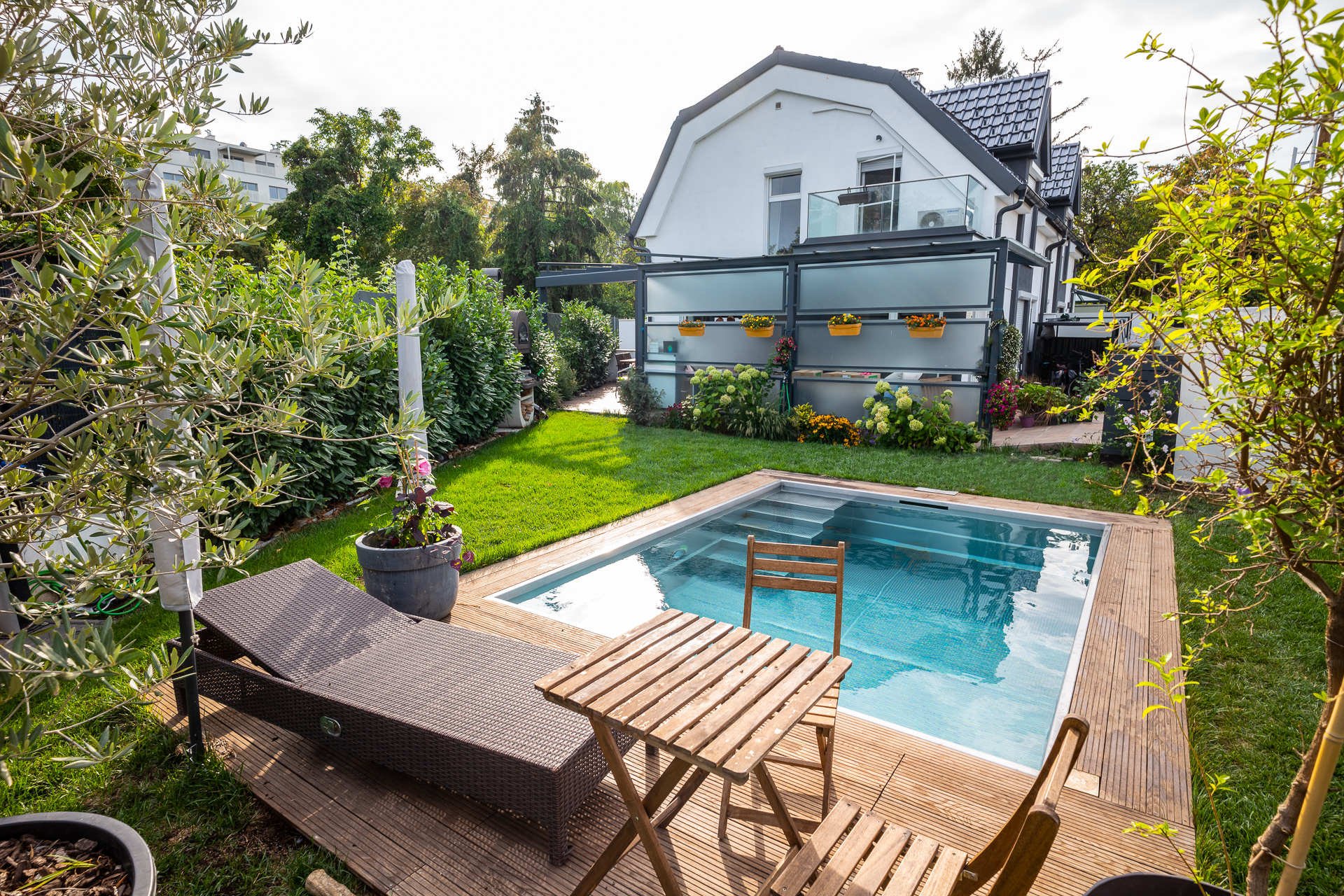 Edelstahl Pool Komplettset: NATUR & BIO