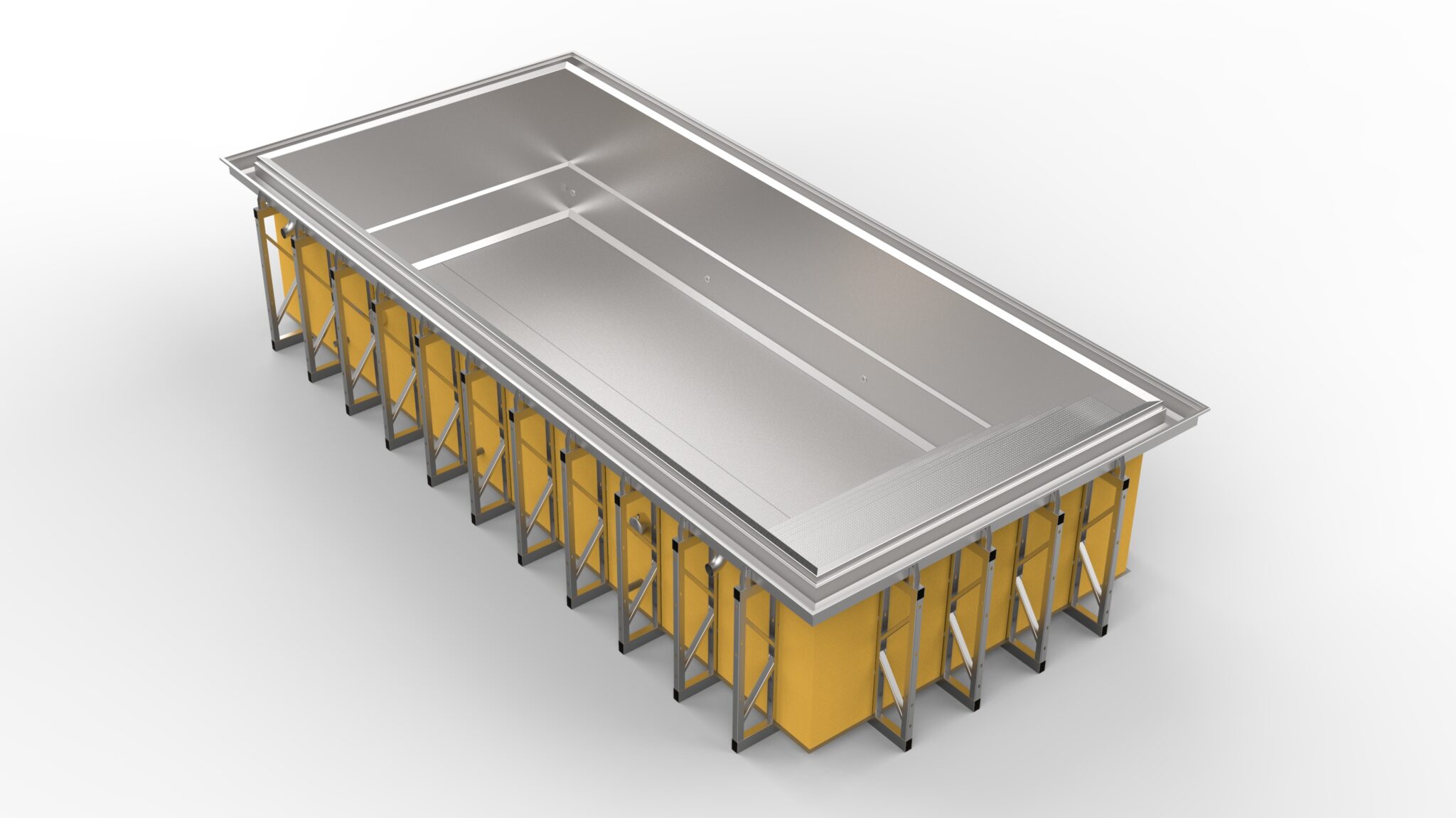 Überlaufpools - Einstückpools von AQA Steel