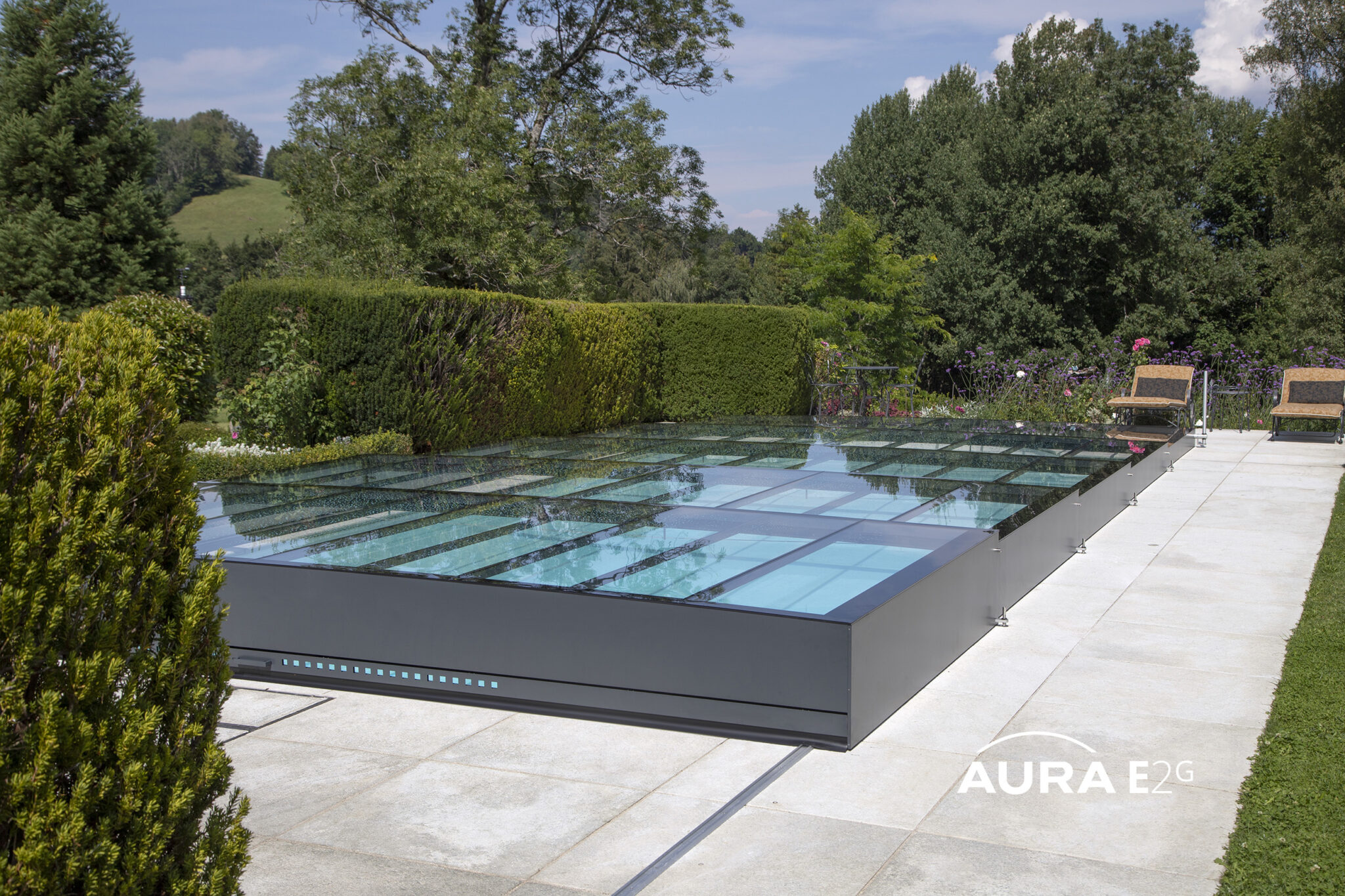 Schiebeabdeckung - Poolabdeckungen von AQA Steel